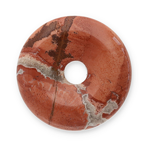 Anh&auml;nger Naturstein Achat Donut 16mm Red brown