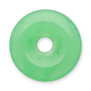 Anh&auml;nger Naturstein Achat Donut 16mm Green