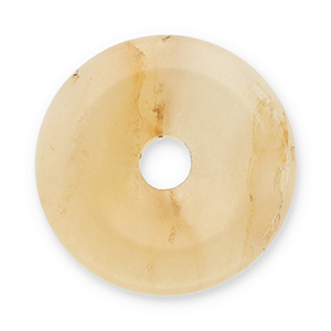 Anh&auml;nger Naturstein Achat Donut 16mm Amber orange