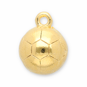 Anh&auml;nger Metall DQ Football Gold (Nickelfrei)