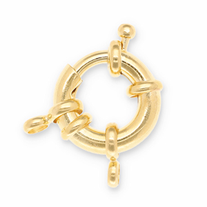 Zubeh&ouml;r Eco-brass&reg; Metall DQ Rettungsring Verschluss Gold (Nickelfrei)