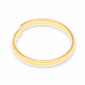 Zubeh&ouml;r Metall DQ Spaltring Gold (Nickelfrei)