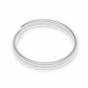 Zubeh&ouml;r Metall DQ Spaltring Antik silber (Nickelfrei)