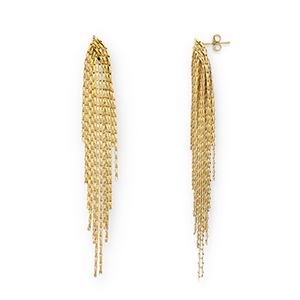 Stainless Steel - Rostfrei Stahl Ohrringe / Ohrstecker Gold