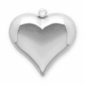 Anh&auml;nger aus Stainless Steel - Rostfreiem Stahl Heart Silver