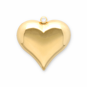 Anh&auml;nger aus Stainless Steel - Rostfreiem Stahl Heart Gold