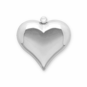 Anh&auml;nger aus Stainless Steel - Rostfreiem Stahl Heart Silver