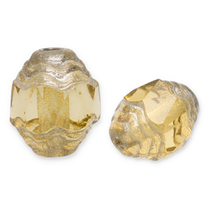 Tschechische Perlen FPB Oval 7x6mm Light topaz