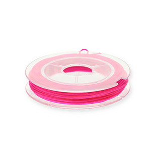 Schmuckdraht Elastik 0.8mm Fuchsia pink