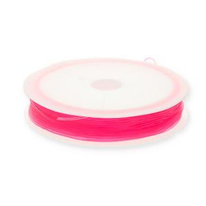 Schmuckdraht Elastik 0.8mm Neon pink