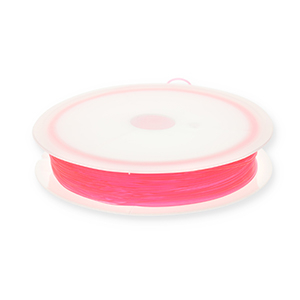 Schmuckdraht Elastik 0.5mm Neon pink