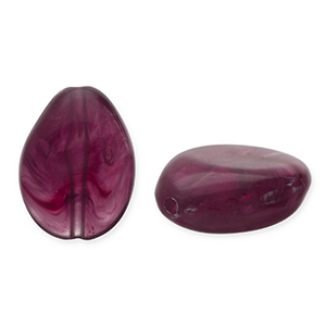 Perlen aus Acryl Drop Aubergine 