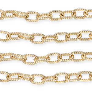 Zubeh&ouml;r aus Aluminium Gliederkette Ankerkette Gold