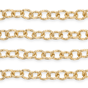 Zubeh&ouml;r aus Aluminium Gliederkette Ankerkette Gold