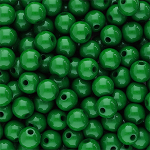 8 mm Perlen aus Acryl Shiny Green
