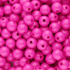 8 mm Perlen aus Acryl Shiny Magenta pink