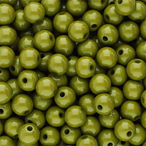 6 mm Perlen aus Acryl Shiny Olive green