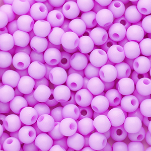 4 mm Perlen aus Acryl Shiny Lilac pink