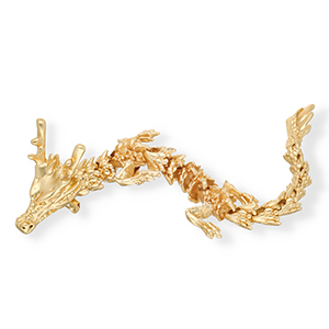 Statement Broschen Dragon Gold