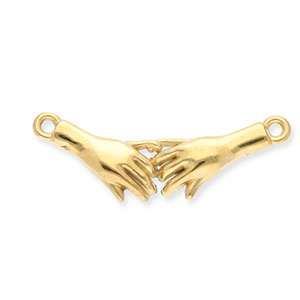 Zubeh&ouml;r aus Stainless Steel - Rostfreiem Stahl Connector Pinky Promise Gold