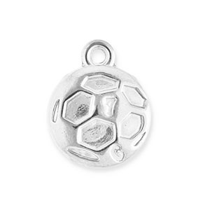 Anh&auml;nger aus Stainless Steel - Rostfreiem Stahl Football Silver