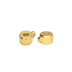 Zubeh&ouml;r Eco-brass&reg; Metall DQ Quetschperlen Tube Gold (Nickelfrei)
