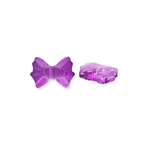 Facetten Perlen Fashion Bow Purple