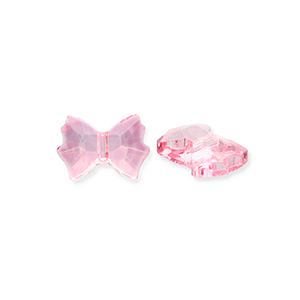 Facetten Perlen Fashion Bow Pink