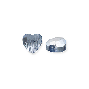 Facetten Perlen Fashion Heart Blue-pearl shine coating