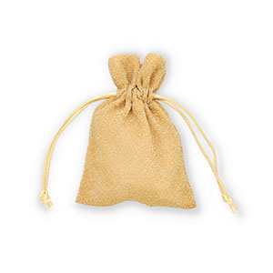 Schmuck Beutel with Glitter Gold