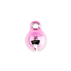 Anh&auml;nger Metall Gl&ouml;ckchen 6mm Light pink