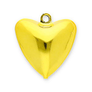 Anh&auml;nger Metall Gl&ouml;ckchen Heart Gold