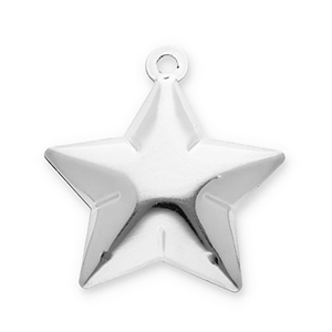 Anh&auml;nger Metall Gl&ouml;ckchen Star Silver