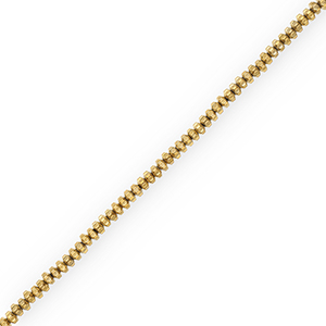 Perlen aus H&auml;matit Rondelle Gold