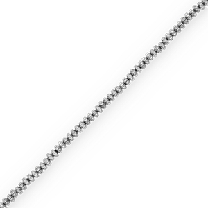 Perlen aus H&auml;matit Rondelle Silver