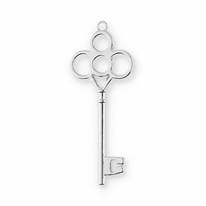 Anh&auml;nger Metall Key Silver