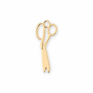Anh&auml;nger Metall Scissors Gold