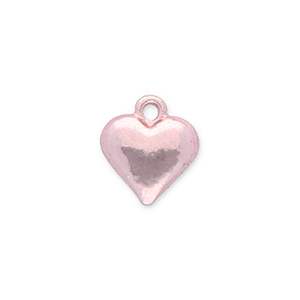 Anh&auml;nger Metall Heart Light Pink