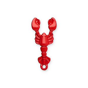 Anh&auml;nger Metall Lobster Red