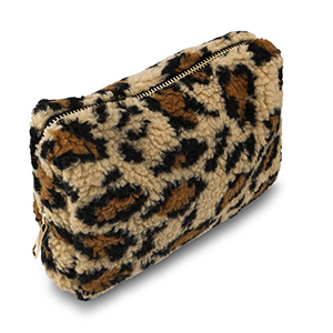 BY31&reg; Etui Teddy with Leopard Print Light brown-brown-black
