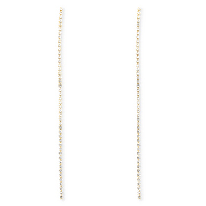 TQ Metall Brass Ohrringe / Ohrstecker mit Strass Gold-crystal