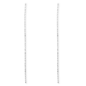 TQ Metall Brass Ohrringe / Ohrstecker mit Strass Silver-crystal