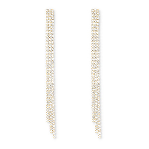 Eco-brass&reg; nachhaltiges Messing Ohrringe / Ohrstecker mit Strass Gold-crystal