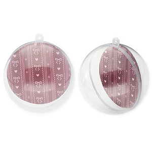 Schmuck transparent&nbsp;Ball Transparent-berry wine red-light pink