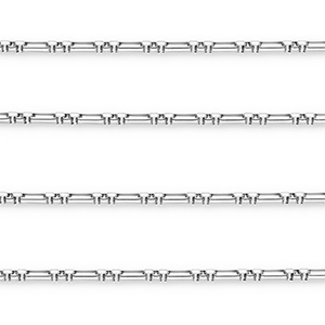 Zubeh&ouml;r aus Stainless Steel - Rostfreiem Stahl Gliederkette Rectangle Silver