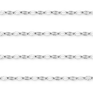 Zubeh&ouml;r aus Stainless Steel - Rostfreiem Stahl Gliederkette Oval Silver