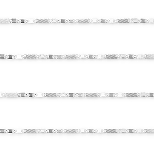 Zubeh&ouml;r aus Stainless Steel - Rostfreiem Stahl Gliederkette Figaro Link Silver