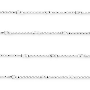 Zubeh&ouml;r aus Stainless Steel - Rostfreiem Stahl Gliederkette Rod Silver