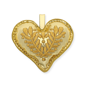 Musthave-Anh&auml;nger Heart with Leaf Motif Gold