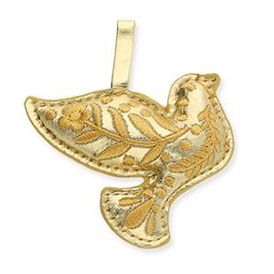 Musthave-Anh&auml;nger Bird with Flower Motif Gold